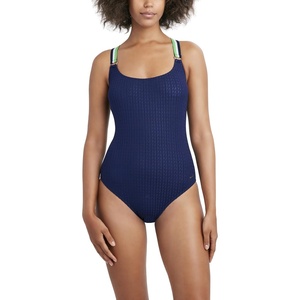 image:imageNautica Womens OnePiece Swimsuit  Slimming Tummy Control Bathing Suit QuickDry Fabric Bikini SwimsuitMidnight Blue