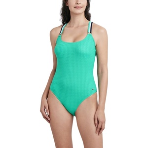image:imageNautica Womens OnePiece Swimsuit  Slimming Tummy Control Bathing Suit QuickDry Fabric Bikini SwimsuitSolid Green