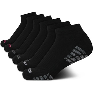 image:imageNautica Womens Quarter Socks Athletic Cushion Moisture Wicking Socks 6 PackAll Black