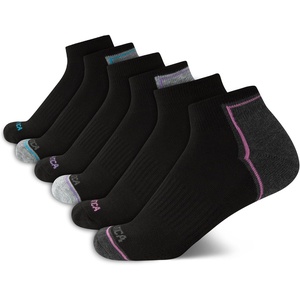 image:imageNautica Womens Quarter Socks Athletic Cushion Moisture Wicking Socks 6 PackBlackMulti