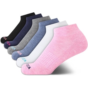 image:imageNautica Womens Quarter Socks Athletic Cushion Moisture Wicking Socks 6 PackBlue Assorted
