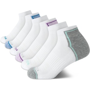 image:imageNautica Womens Quarter Socks Athletic Cushion Moisture Wicking Socks 6 PackWhite Multi