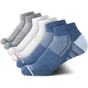 image:imageNautica Womens Quarter Socks Moisture Wicking Cushion Athletic Socks 6 PackDenim Assorted