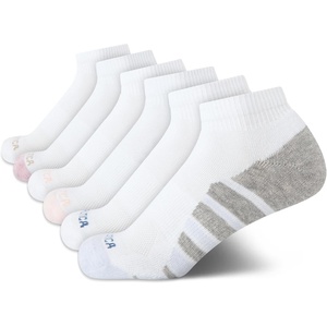 image:imageNautica Womens Quarter Socks Moisture Wicking Cushion Athletic Socks 6 PackWhite Logo