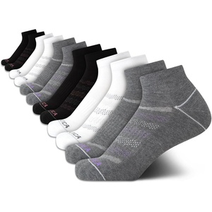 image:imageNautica Womens Quarter Socks Moisture Wicking Cushioned Socks 12 PackBlackWhiteAsh