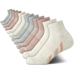 image:imageNautica Womens Quarter Socks Moisture Wicking Cushioned Socks 12 PackHigh Quarter Oatmeal Heather