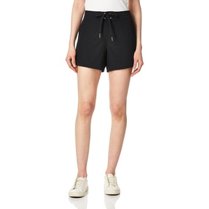 image:imageNautica Womens Standard Solid 45 Core Stretch Quick Dry Board Short Swimsuit Bottom Adjustable Drawstring Waistband CordBlack