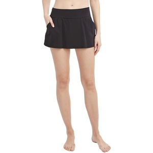 image:imageNautica Womens Swim Skirt  QuickDry Swim Shorts Tummy Control Skort Pockets Volley ShortsBlack
