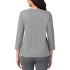 image:imageNautica 100 Cotton 34 Sleeve Pajama Shirt Sleep amp Lounge PJ Top for WomenHeather Grey