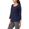 image:imageNautica 100 Cotton 34 Sleeve Pajama Shirt Sleep amp Lounge PJ Top for WomenNavy