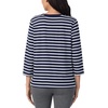 image:imageNautica 100 Cotton 34 Sleeve Pajama Shirt Sleep amp Lounge PJ Top for WomenNavy Stripe