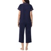 image:imageNautica 100 Cotton Matching 2 Piece Button Down Pajamas for Women SetNavy