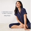 image:imageNautica 100 Cotton Matching 2 Piece Button Down Pajamas for Women SetPink