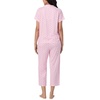 image:imageNautica 100 Cotton Matching 2 Piece Button Down Pajamas for Women SetPink