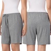 image:imageNautica 100 Cotton Pajama Bermuda Shorts Sleep amp Lounge PJ Bottoms WomenHeather Grey