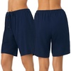 image:imageNautica 100 Cotton Pajama Bermuda Shorts Sleep amp Lounge PJ Bottoms WomenNavy