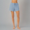 image:imageNautica 100 Cotton Pajama Boxer Shorts Sleep amp Lounge PJ Bottoms WomenHeather Blue