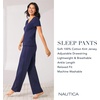 image:imageNautica 100 Cotton Pajama Pants Sleep amp Lounge PJ Bottoms for WomenNavy Stripe