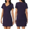 image:imageNautica 100 Cotton Pajama Tshirt Dress Night Shirt Nightgowns for WomenEggplant