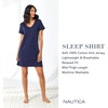 image:imageNautica 100 Cotton Pajama Tshirt Dress Night Shirt Nightgowns for WomenNavy