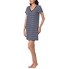 image:imageNautica 100 Cotton Pajama Tshirt Dress Night Shirt Nightgowns for WomenNavy Stripe