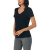 image:imageNautica 100 Cotton VNeck Pajama TShirts Sleep amp Lounge PJ Tops for Women2 Pack NavyBlack