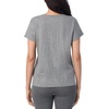 image:imageNautica 100 Cotton VNeck Pajama TShirts Sleep amp Lounge PJ Tops for WomenHeather Grey