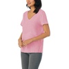 image:imageNautica 100 Cotton VNeck Pajama TShirts Sleep amp Lounge PJ Tops for WomenHeather Pink