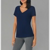 image:imageNautica 100 Cotton VNeck Pajama TShirts Sleep amp Lounge PJ Tops for WomenNavy