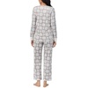 image:imageNautica Long Sleeve Henley Shirt Soft amp Silky Fleece Pajamas for Women SetGrey Snowflake