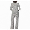 image:imageNautica Long Sleeve Henley Shirt Soft amp Silky Fleece Pajamas for Women SetMixed Grey