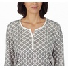 image:imageNautica Long Sleeve Henley Shirt Soft amp Silky Fleece Pajamas for Women SetMixed Grey