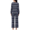 image:imageNautica Long Sleeve Henley Shirt Soft amp Silky Fleece Pajamas for Women SetNavy Fairisle