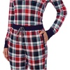 image:imageNautica Long Sleeve Henley Shirt Soft amp Silky Fleece Pajamas for Women SetRed