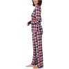 image:imageNautica Long Sleeve Henley Shirt Soft amp Silky Fleece Pajamas for Women SetRed