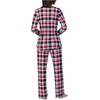 image:imageNautica Long Sleeve Henley Shirt Soft amp Silky Fleece Pajamas for Women SetRed
