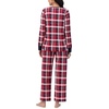 image:imageNautica Long Sleeve Henley Shirt Soft amp Silky Fleece Pajamas for Women SetRed Plaid