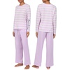 image:imageNautica Matching 2 amp 4 Piece Pajamas for Women Set  Mix amp Match OptionsLilac Stripe