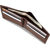 image:imageNautica Mens Bifold Leather Wallet  RFID Blocking  ID Window  Card Slots  Organization  Durable  StylishEnameled Logo  Brown