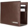 image:imageNautica Mens Bifold Leather Wallet  RFID Blocking  ID Window  Card Slots  Organization  Durable  StylishEnameled Logo  Brown