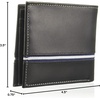 image:imageNautica Mens Bifold Leather Wallet  RFID Blocking  ID Window  Card Slots  Organization  Durable  StylishLogo Ribbon  Black