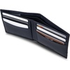 image:imageNautica Mens Bifold Leather Wallet  RFID Blocking  ID Window  Card Slots  Organization  Durable  StylishPerforated  Navy
