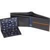 image:imageNautica Mens Bifold Leather Wallet  RFID Blocking  ID Window  Card Slots  Organization  Durable  StylishTwo Tone  BlackCognac