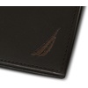 image:imageNautica Mens Bifold Leather Wallet  RFID Blocking  ID Window  Card Slots  Organization  Durable  Stylishmbroidered Sail  Brown