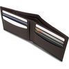 image:imageNautica Mens Bifold Leather Wallet  RFID Blocking  ID Window  Card Slots  Organization  Durable  Stylishmbroidered Sail  Brown
