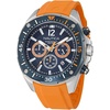 image:imageNautica Mens NCT Blue Sail Chronograph WatchBlueOrangeBlueSilver