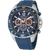 image:imageNautica Mens NCT Blue Sail Chronograph WatchBlueOrangeBlueSilver