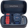 image:imageNautica Mens NCT Windrose 46mm WatchBlueRedBlueBlue