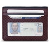 image:imageNautica Mens Slim Wallet  Card Case  RFID Blocking  ID Window  Minimalist  Lightweight  Genuine LeatherPerforated  Zinfandel