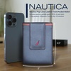 image:imageNautica Mens Slim Wallet  Card Case  RFID Blocking  ID Window  Minimalist  Lightweight  Genuine LeatherPop Color  BlackGrey